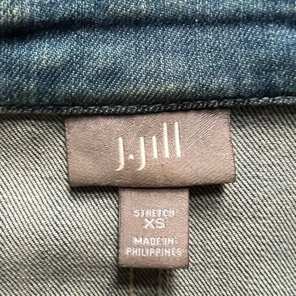 J Jill Long Sleeves Blue Denim Jacket Sz XS/S - Picture 10 of 10